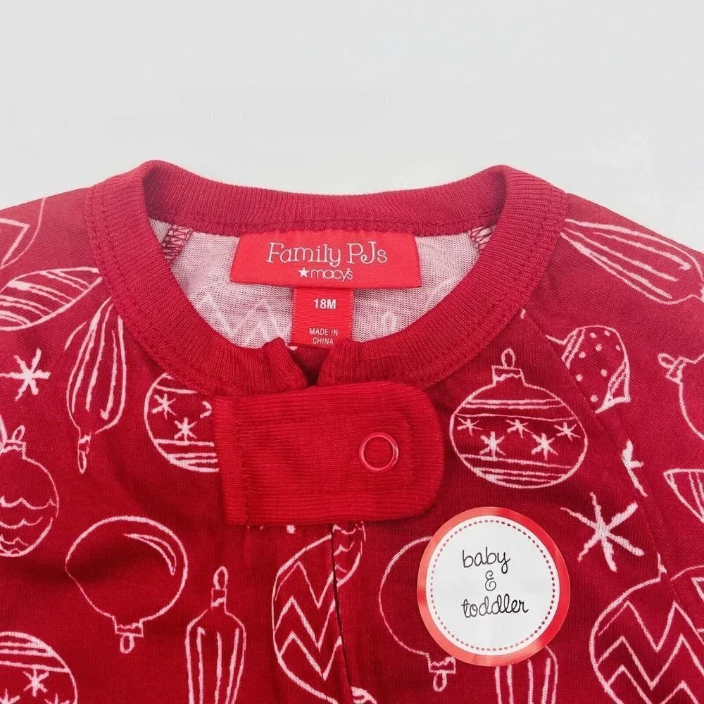 Macys Family 18 Months Ornament Print‎ Pajamas 148